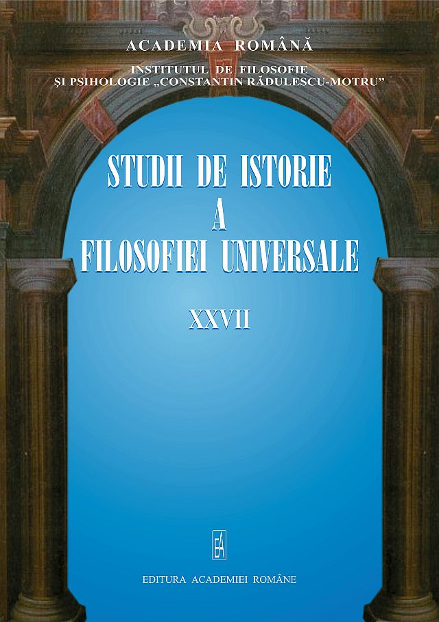 Studii de istoria filosofiei universale XXVII 2019.jpg